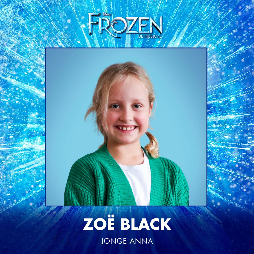 Bodegraafse Zoë Black schittert als kleine Anna in de musical Frozen ...